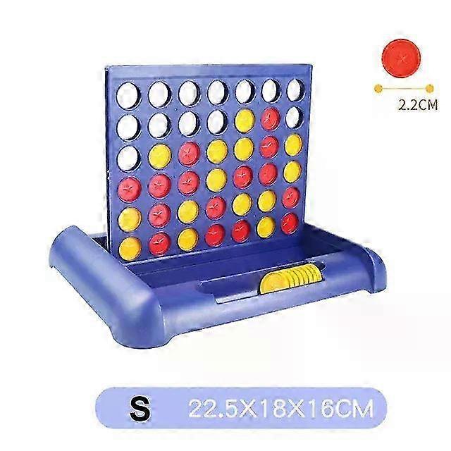 Connect 4 In A Line Board Game Educational Toy for Children Travel Fun Family Puzzle Gift for Parent-child Interaction