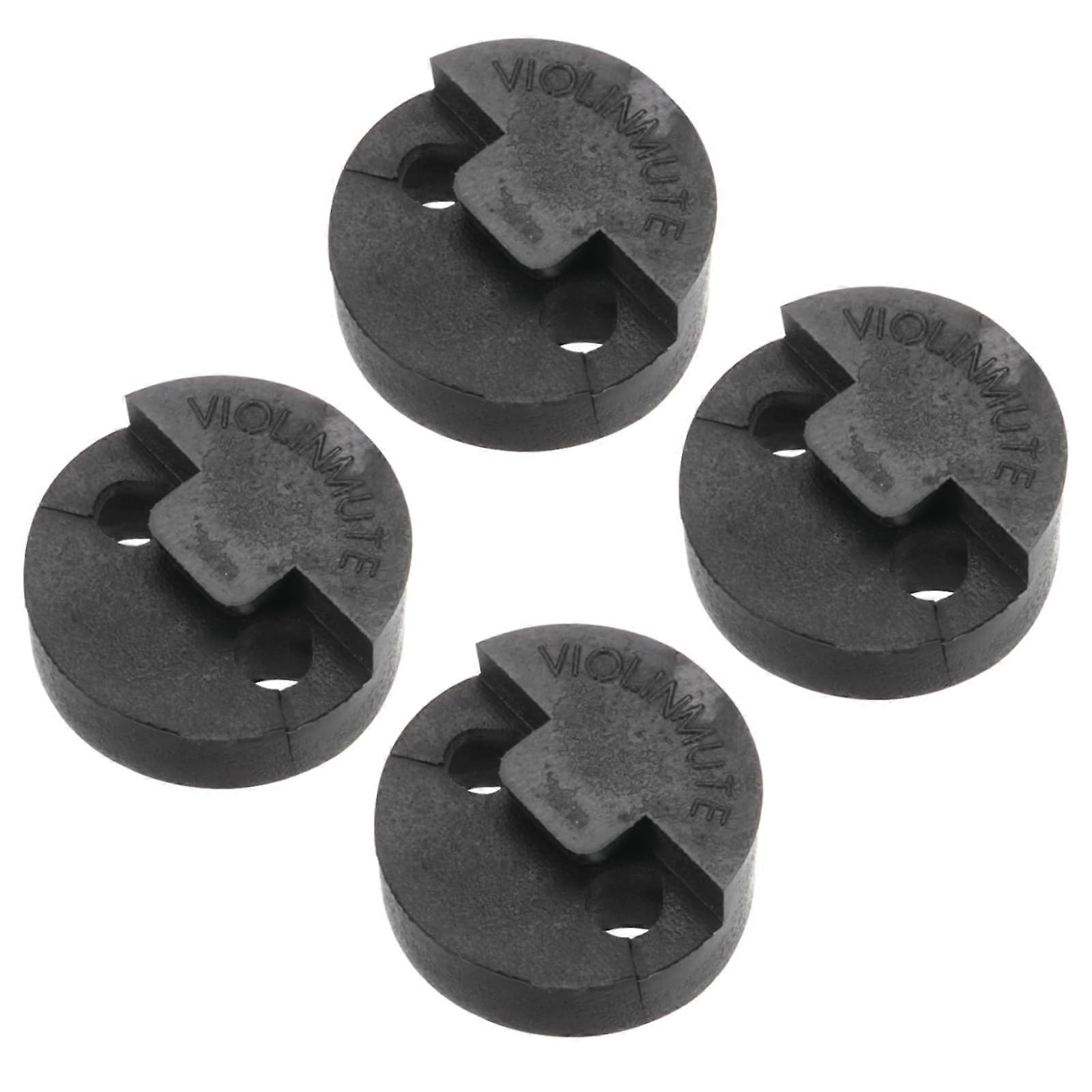 Pack of 2 4/4 Violin Practice Mute Rubber Violin Practice Mute Set Round Style Red for Violin 4/4 Volume Control