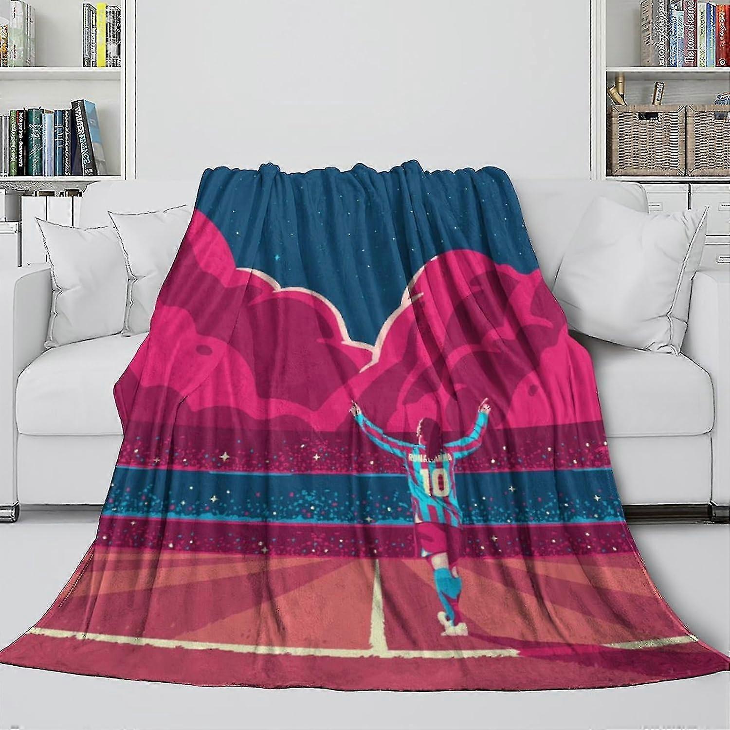 Trendy Blanket for Cozy Comfort - Football Themed Throws for Relaxing and Napping - Versatile for Sofa Bed Office Decor