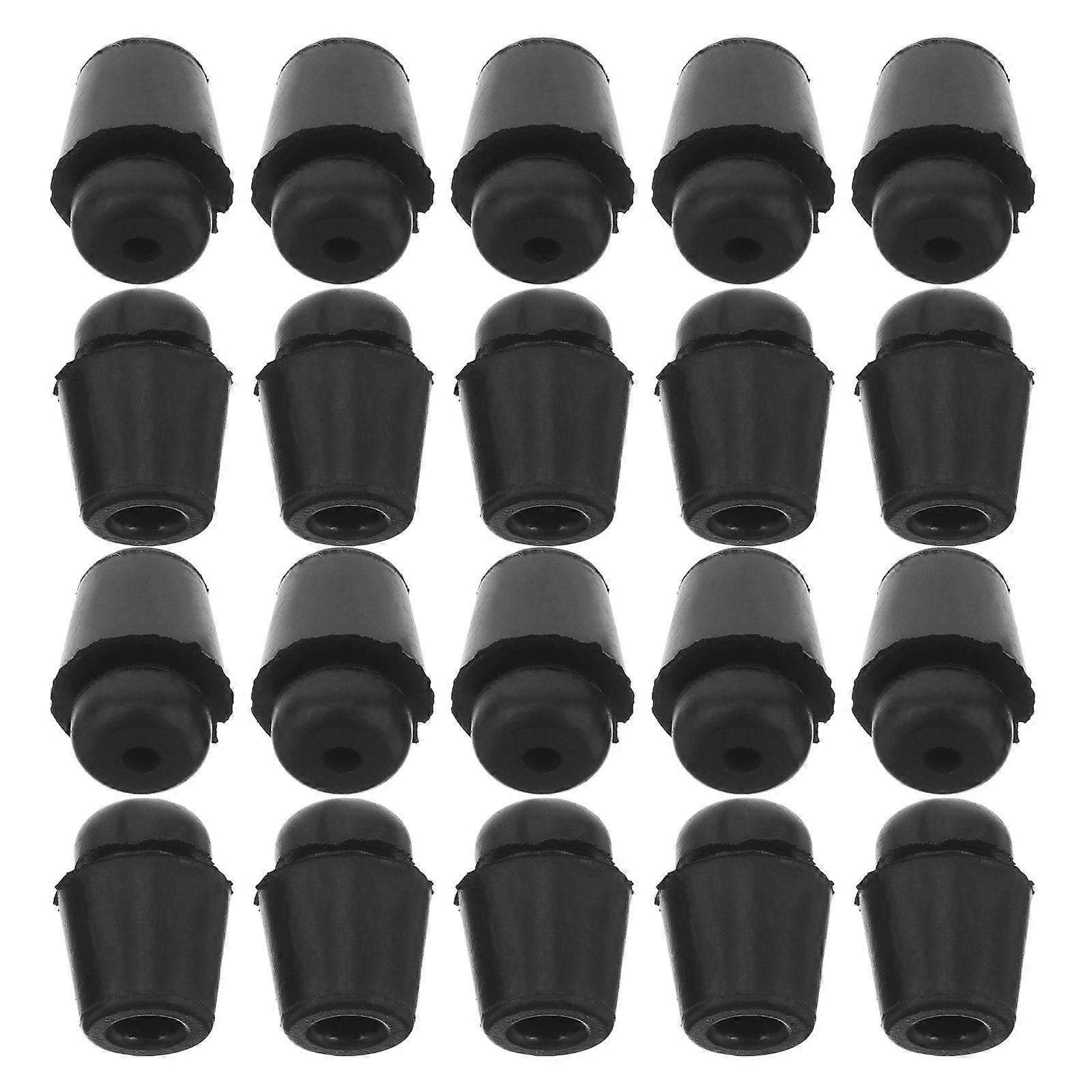 20pcs High Elasticity Rubber Car Door Impact Buffer Pads Noise Reducing Cushions Collision Protectors for Front Rear Doors Hoods Trunks