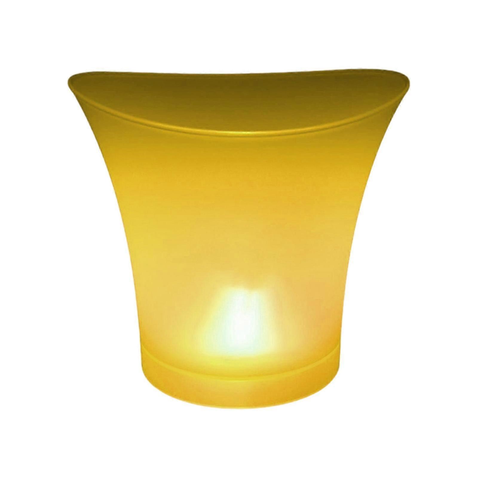 2025 Dernier modèle Seau à glace LED pratique, seau à glace facile à nettoyer, lumineux