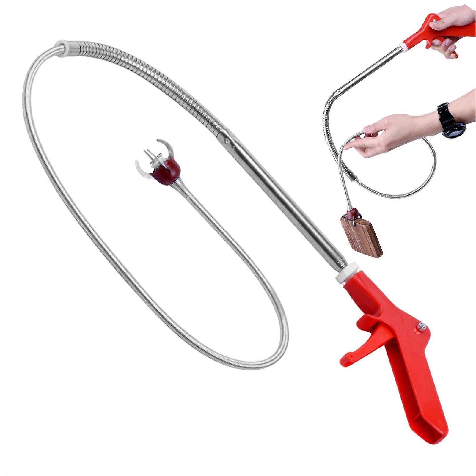 Toilet Snake Drain Clog Remover, Flexible Non Slip Claw Tool For Drains, Thickened Hair Cleaner, Snail Clog Remover For Toilet Pipes