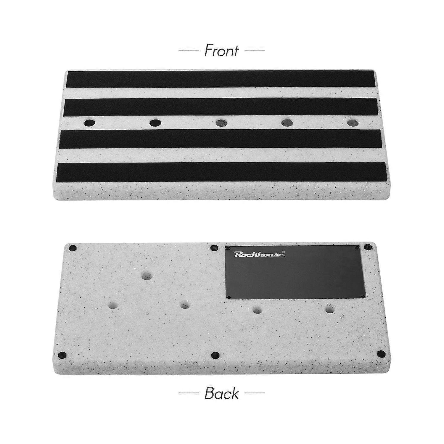Rockhouse RPB-2 Large Portable Guitar Effect Pedal Board Lightweight Engineering Plastic with Linking Tapes