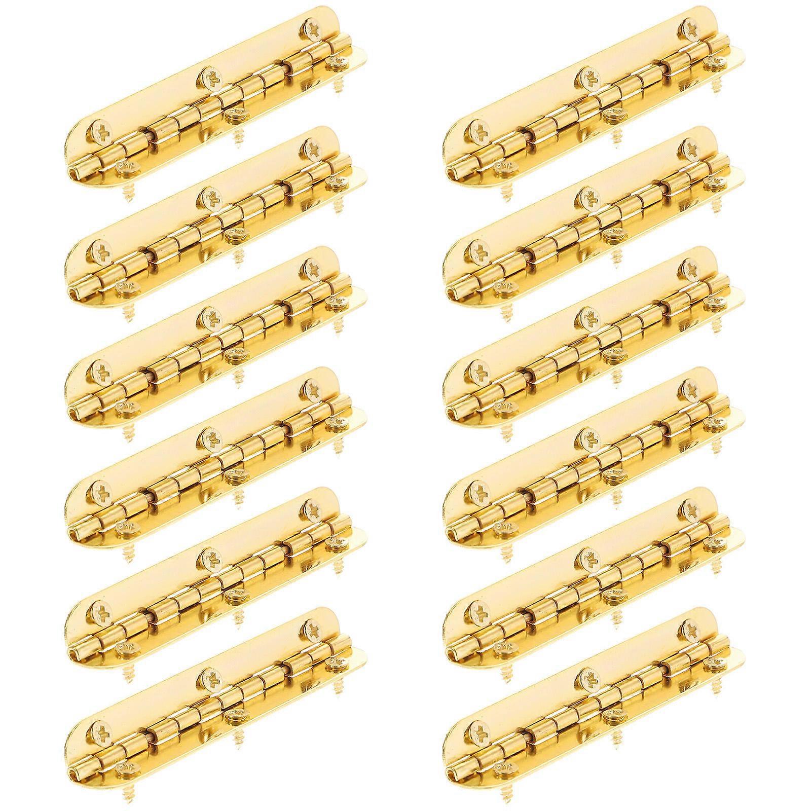 12pcs Antique Hinges 90 Degrees Hinges For Wooden Box Small Box Gift Box Cabinet Door