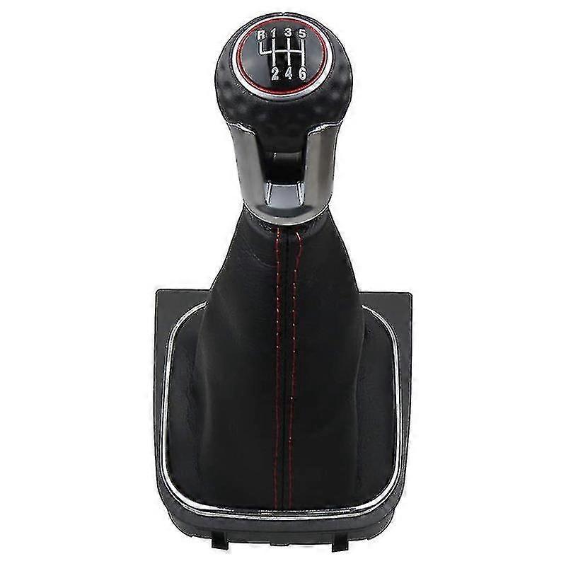 6 Speed Gear Shift Knob Gaiter Boot Cover Kit Gear Shift Knob For Golf 5 6 Mk5 Mk6 Gtd R32 R20 2004-2013black SZRH A-D 2224