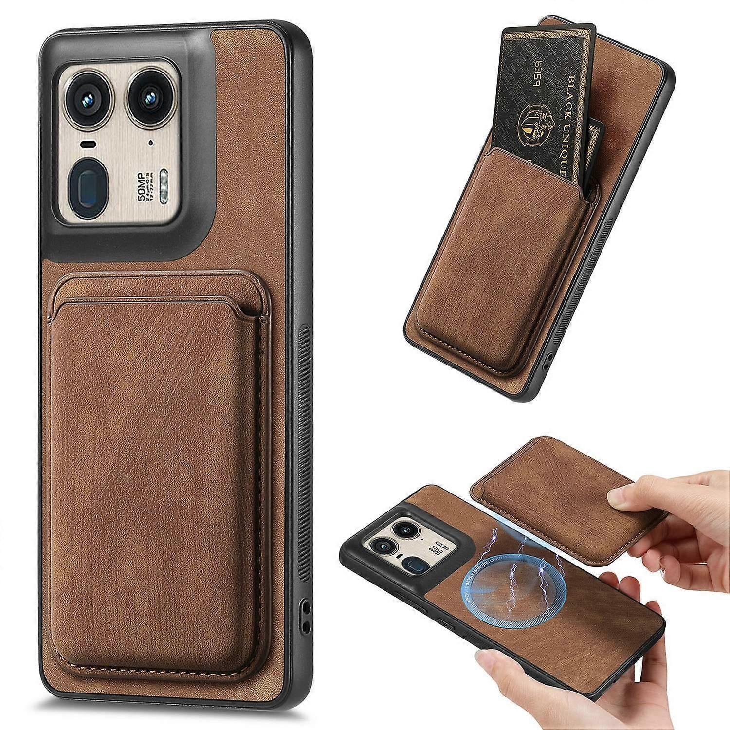 Motorola Moto X50 Ultra 5G / Edge 50 Ultra 5Gケース対応 MagSafeレザーバックカバー wi