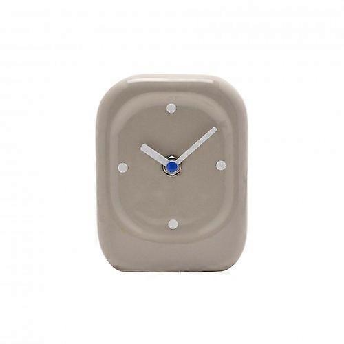 Interval Porcelain Desk Clock - Taupe