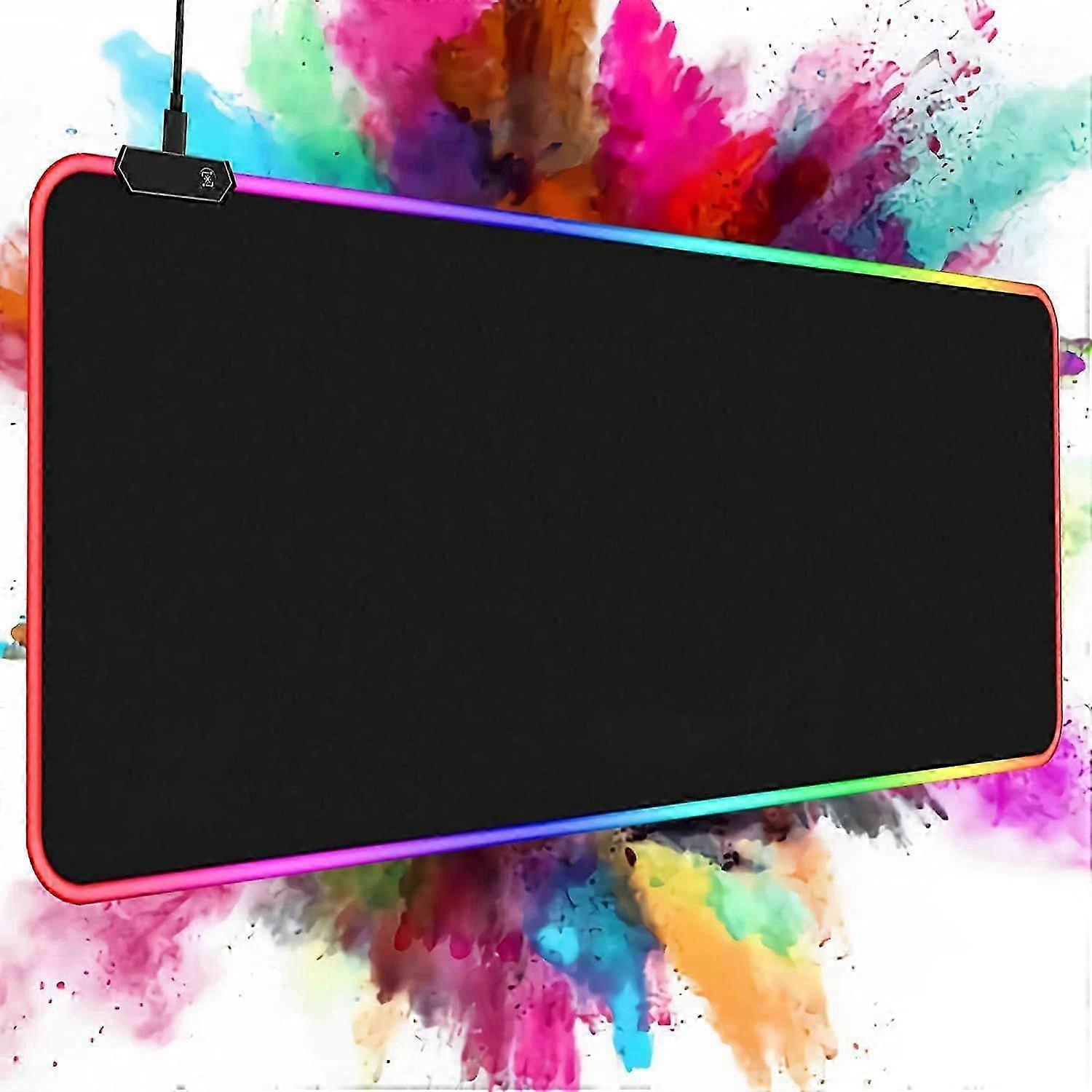 Gaming Mouse Pad, Large RGB Mouse Pad Mat from PC Gaming Accessories Computer/Desk/Keyboard Extended Gaming Pad with Non-Slip Rubber Base, 31.5 x 11.8