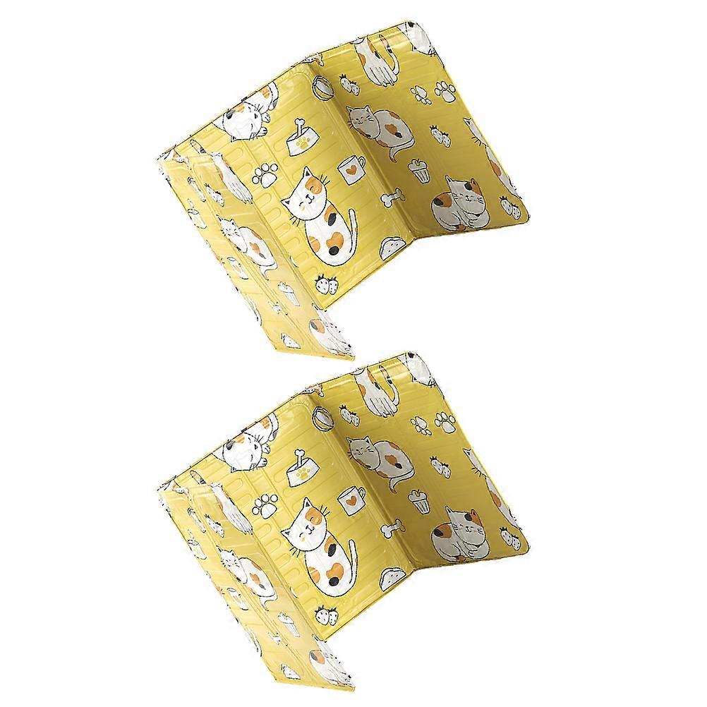 Kitchen Use Screen Oil Splatter Guard Baffle Assorted Color High Temperature Resistant 84X32.5X0.3CM 2Pcs