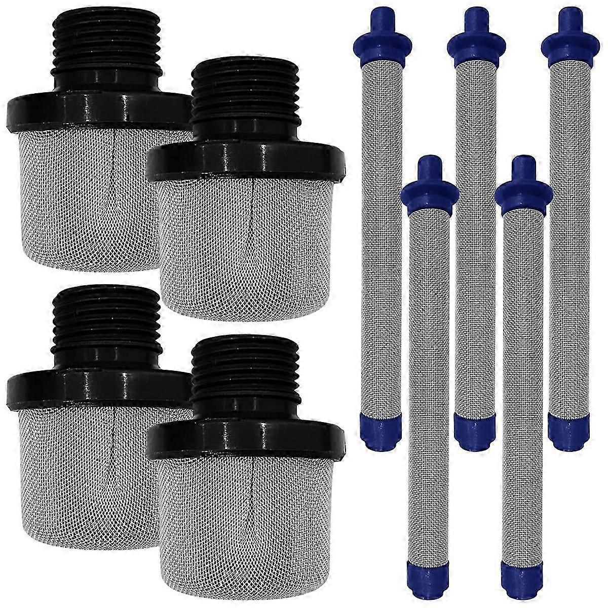 4pcs 3/4Inch Strainer and 5pcs Filter Kit Compatible with Airless Sprayers
