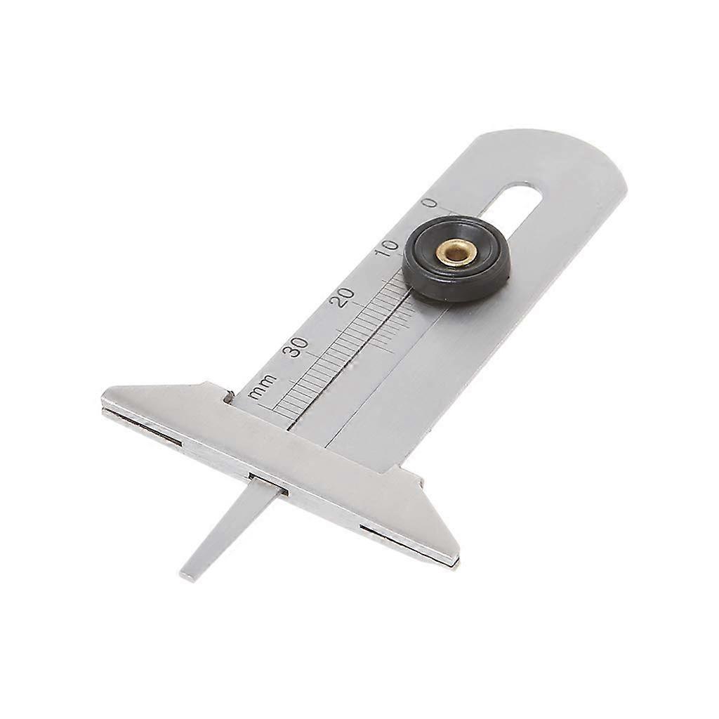 Stainless Steel Tire Depth Gauge 030mm Caliper Depth Measuring Tool Tire Tread Depth Gauge