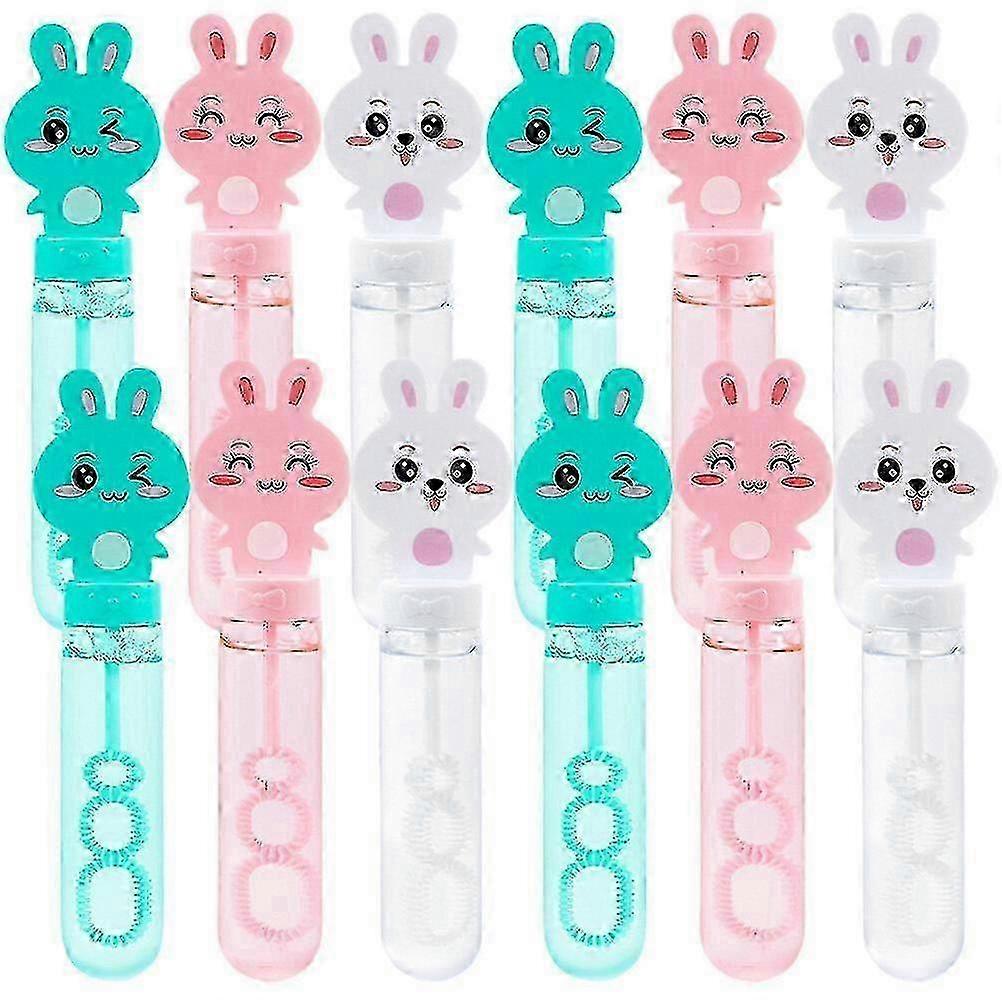 12pcs Bunny Bubble Wand για παιδιά - Fun Bubble Blowing Παιχνίδια με Sticks για υπαίθριο παιχνίδι