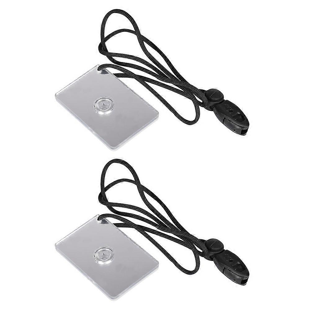 2pcs miroir de signal de survie pour l’ensemble de miroir réfléchissant de randonnée d’urgence en plein air