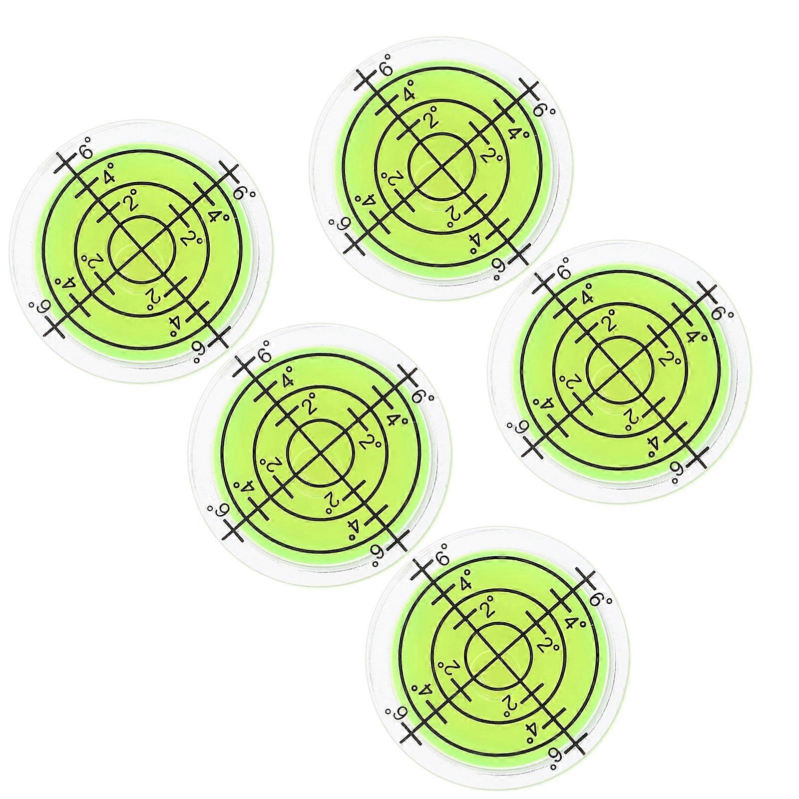 Small Bubble Level Circular Mini Leveler Accurate Leveling Professional Use 5Pcs