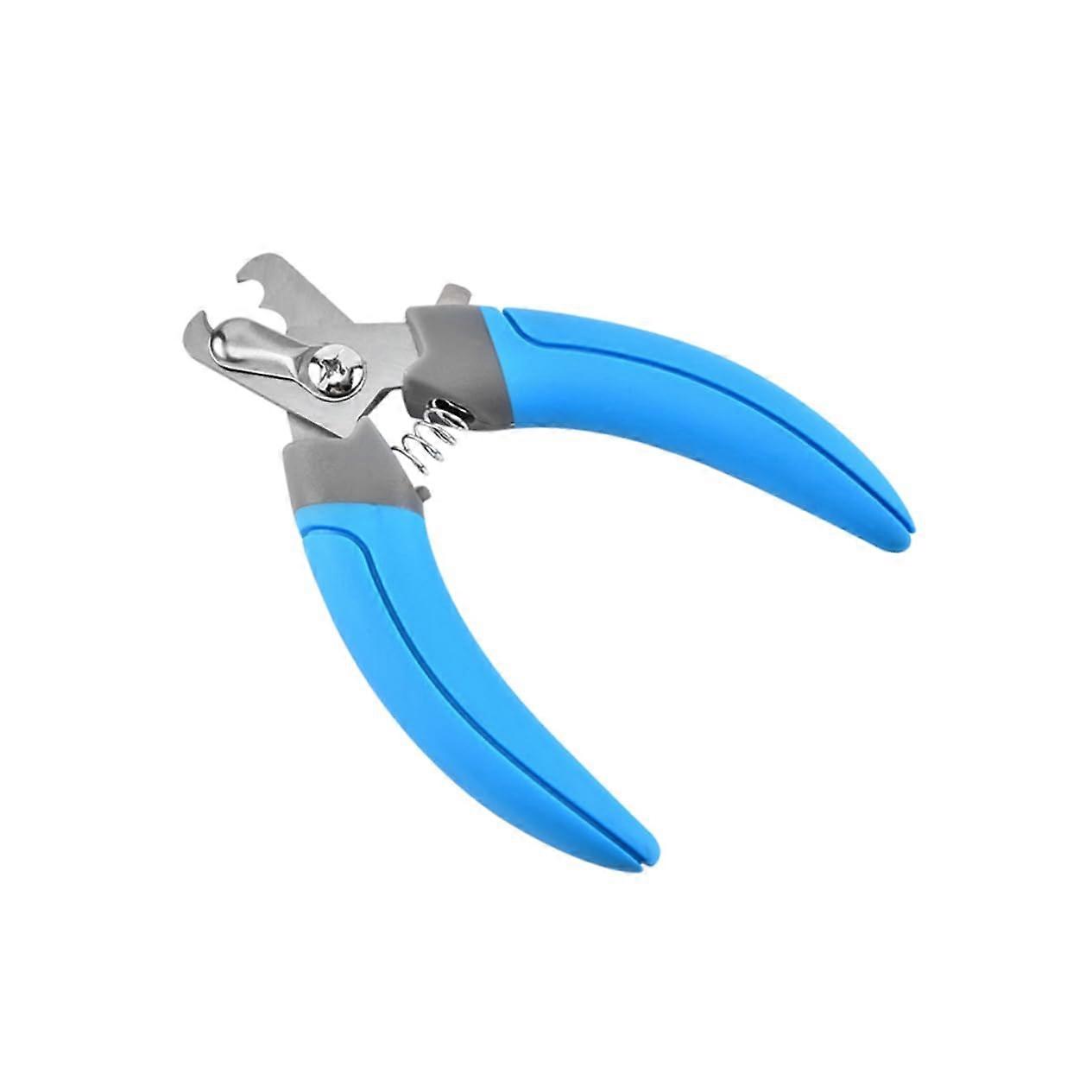 Pet Nail Cutters for Cats and Dogs - Blue Pet Nail Clippers with Scissors Design, Safe and Durable for All Sizes