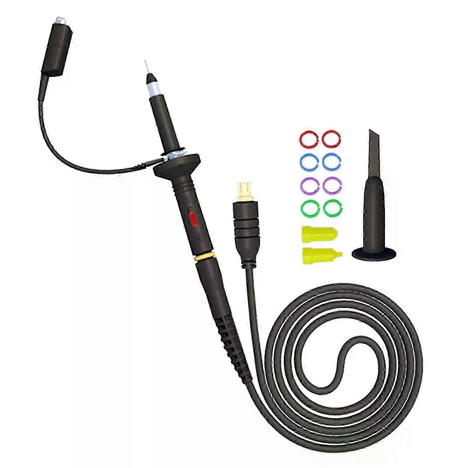 1set MCX Oscilloscope Probe MCX-B Oscilloscope Probe 60MHz 1X 10X Clip Fit For  Portable Oscilloscope Probe