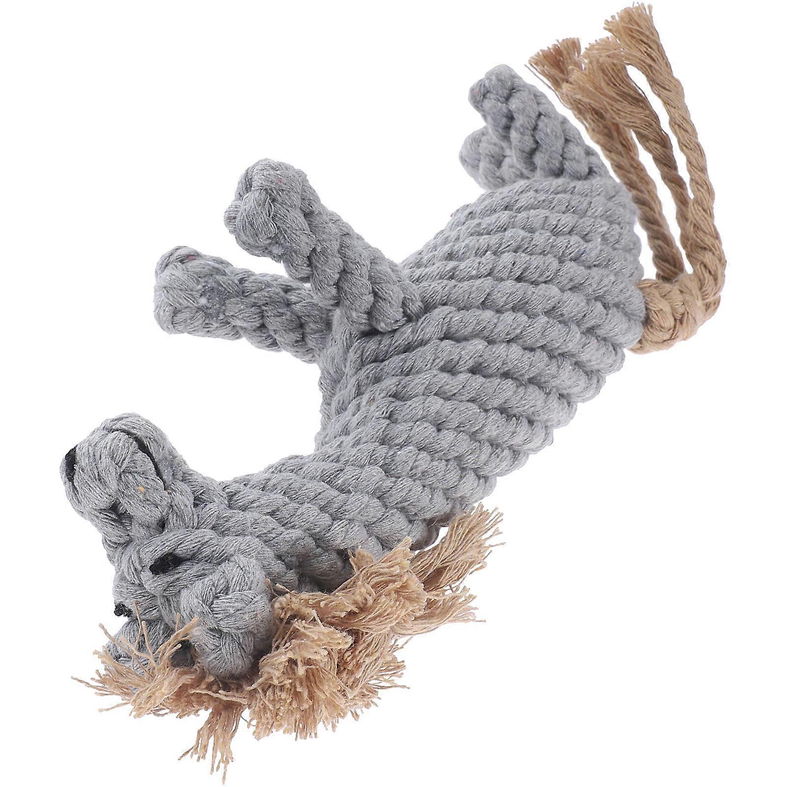 Soft Cotton Rope Dog Chew – Durable Cartoon Horse Shape Chew Toy for Puppies, Promotes Teeth Cleaning & Interactive Play