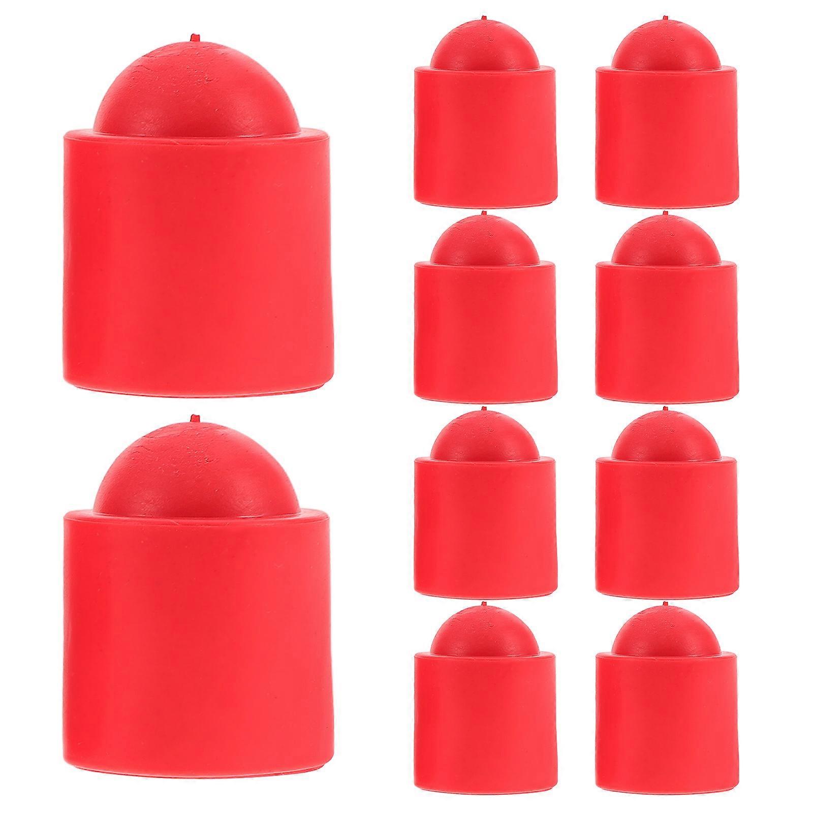 10PCS Rubber Sleeve Cue Stick Tail Protector Billiard Cue Bottom Cover Essential Pool Stick Accessories for Enhanced Grip and Protection