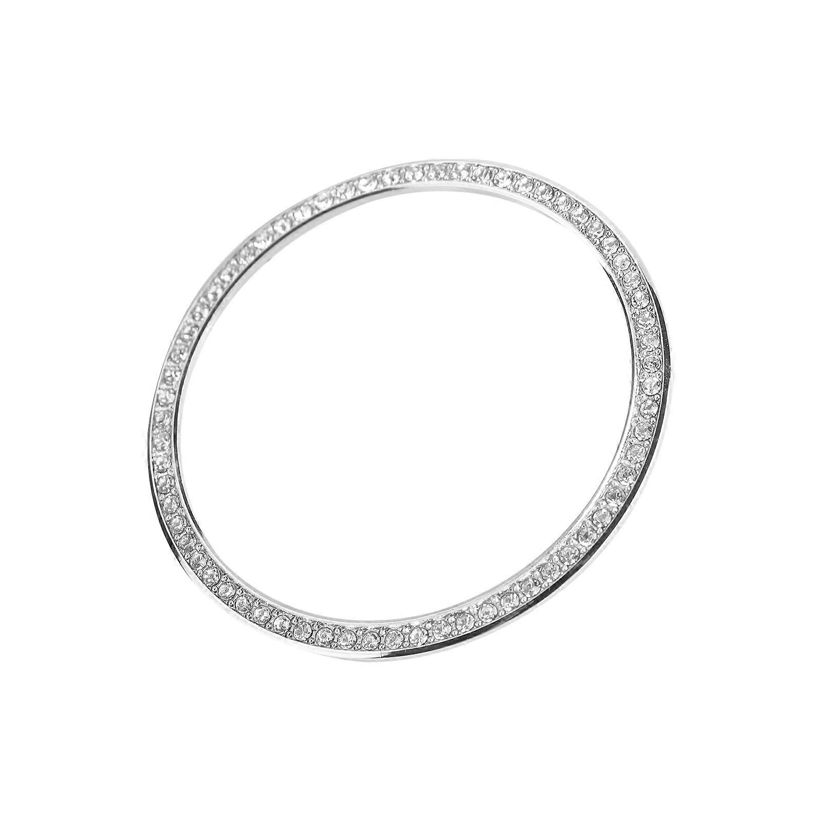 Alloy Bezel Ring Circular High-End Anti-Scratch Collision Protection for Smartwatch Users 42mm Silver 1Set