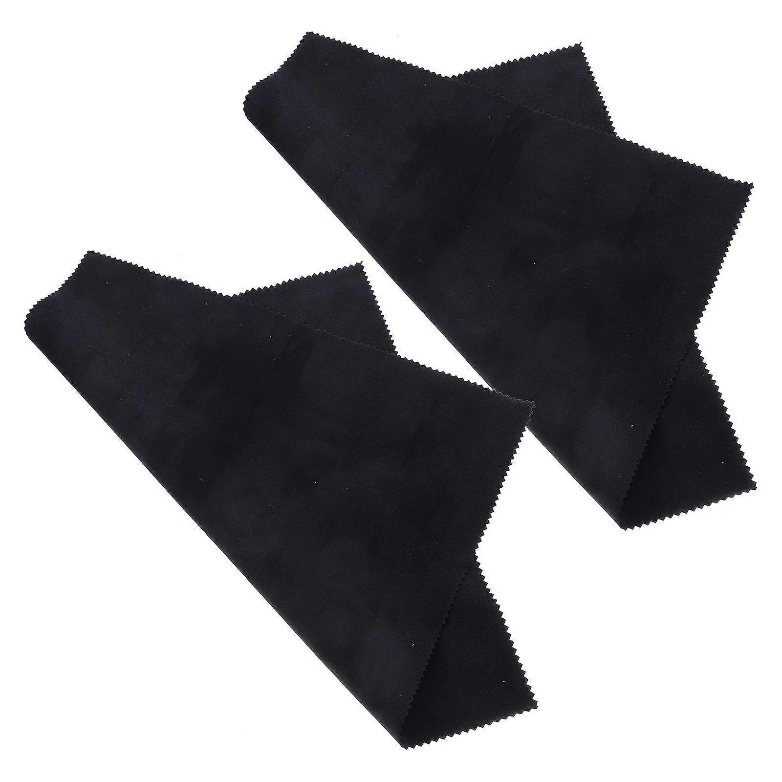 Jewelry Cleaning Cloth Microfiber Polishing Fabric For Silverware 30 X 30cm Remove Scratches 2Set