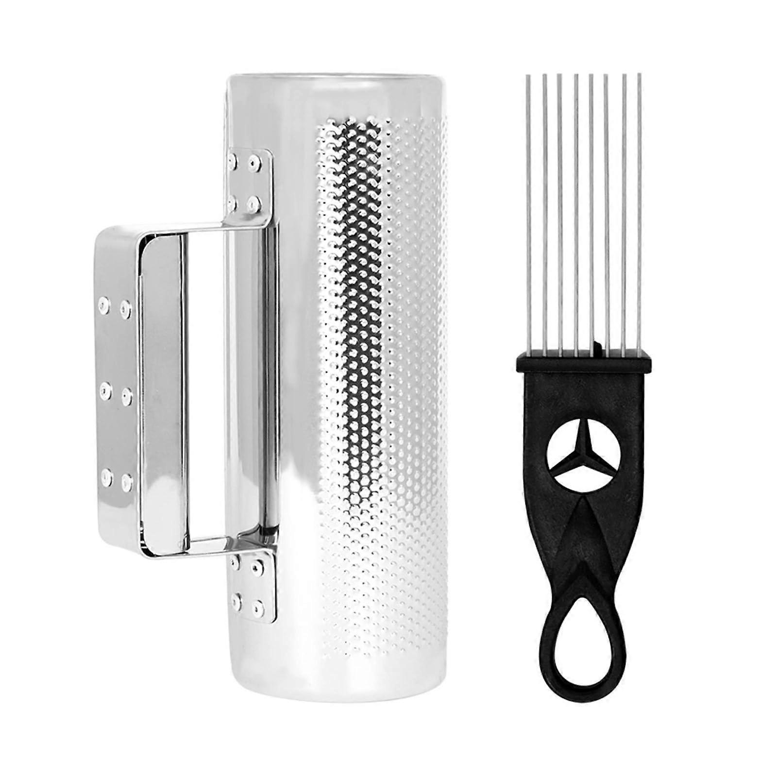 Metal Guiro Shaker with Scraper Musical Training Tool Band Accompaniment Sand Hammer Guiro Latin Instruments Duration Ref: 7914