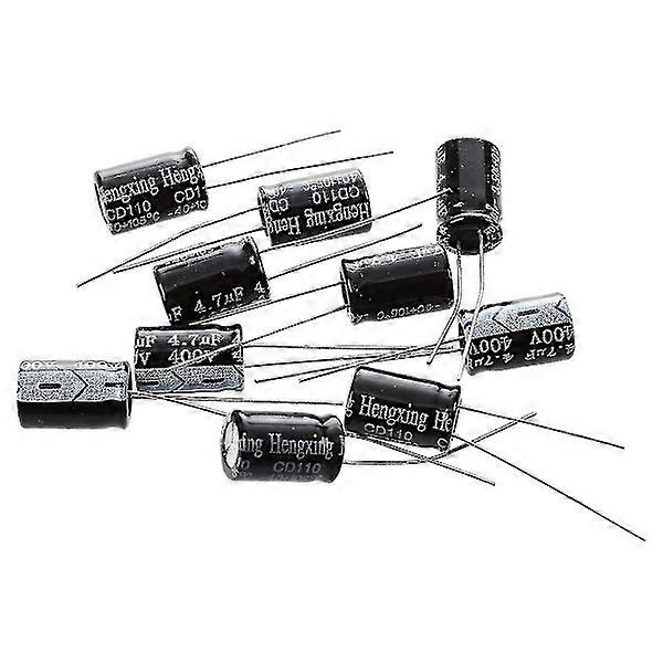 10 x 4.7uf 400v 105c electrolytic capacitor 8x12m