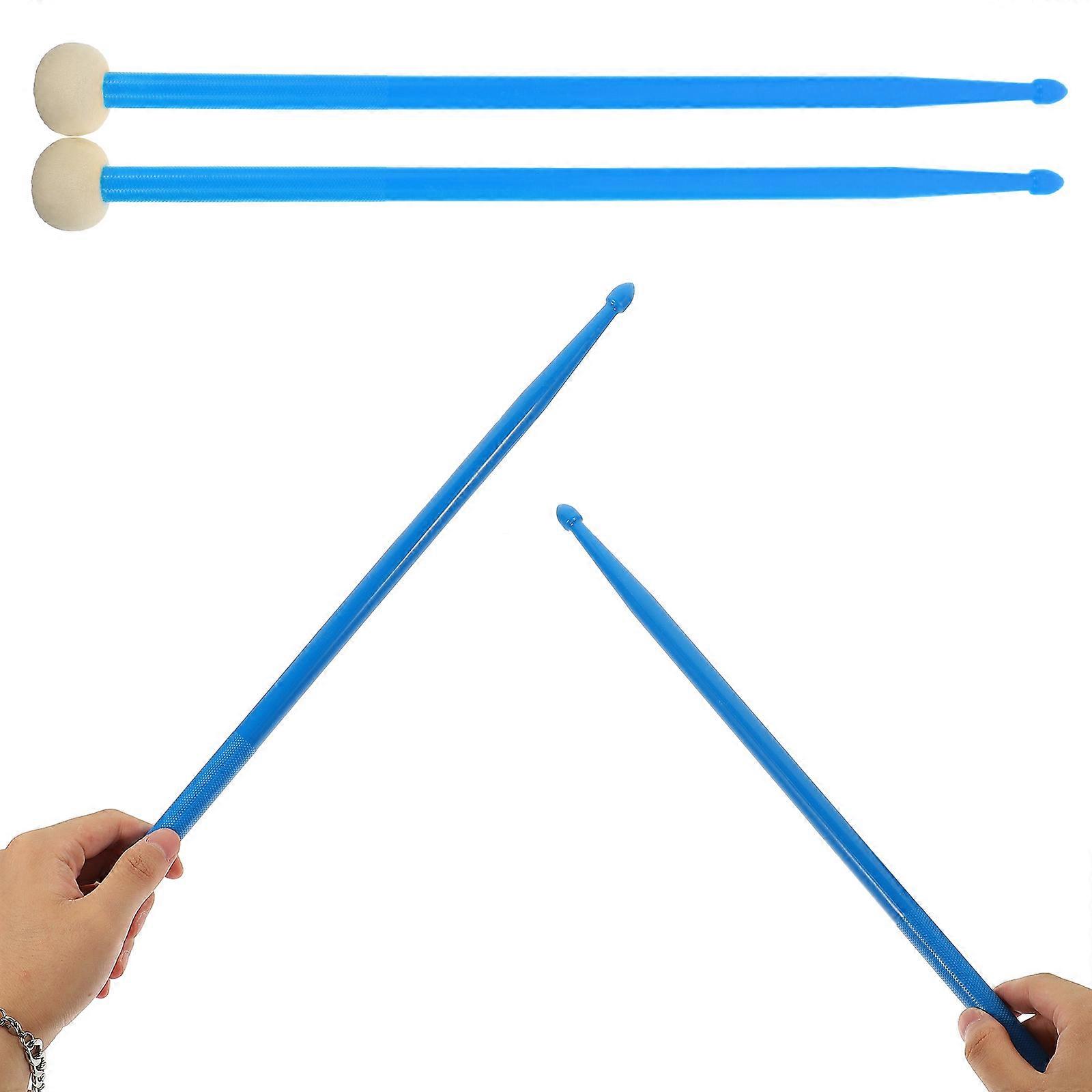 Musical Drumstick for Beginners Practical Design Sky-Blue 42x3.5x3.5cm Double-End Performance Music Performance 1 Pair