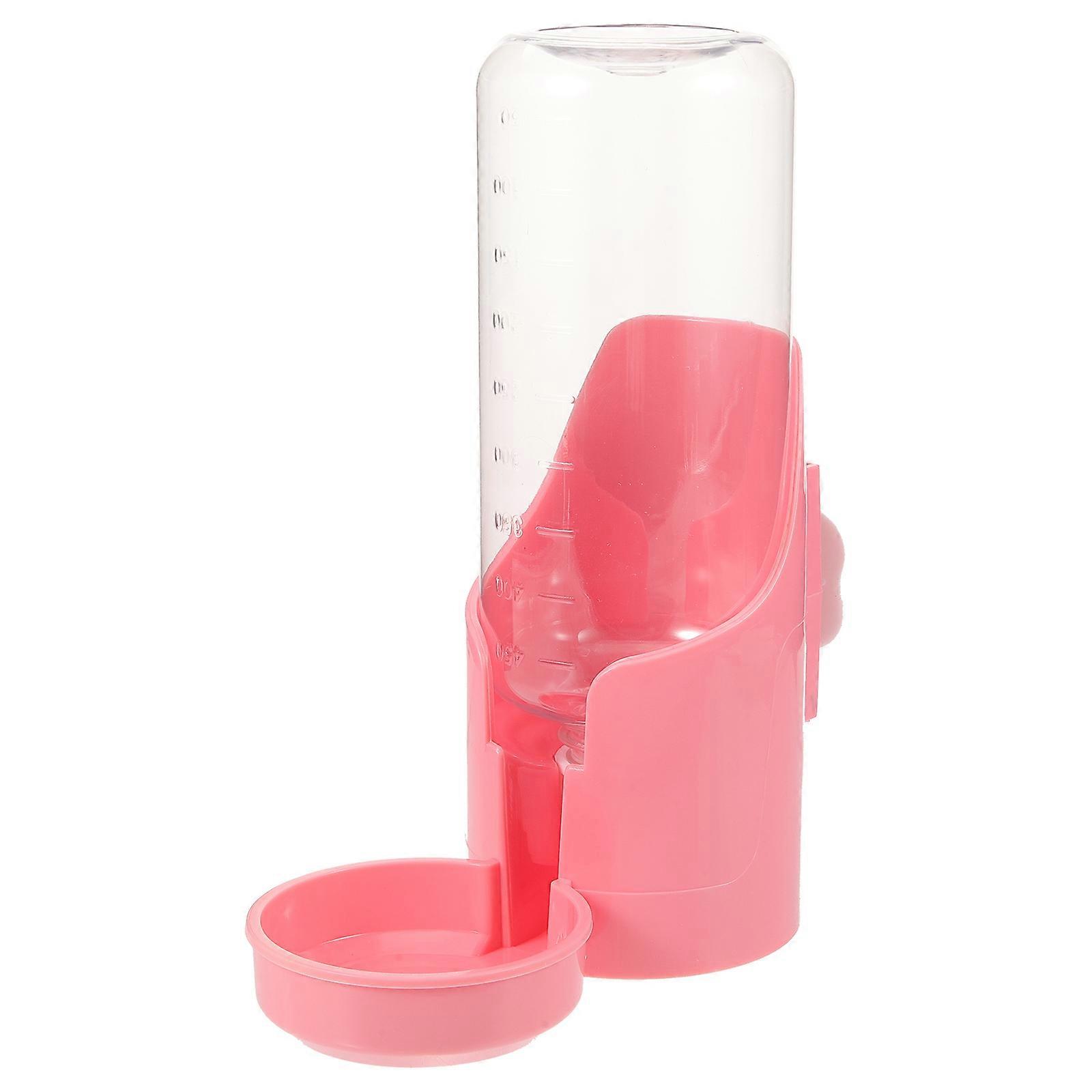 Small Animal Water Feeder Automatic Drinking Device For Pet Owners Compact 20x17cm Pink 1Pack