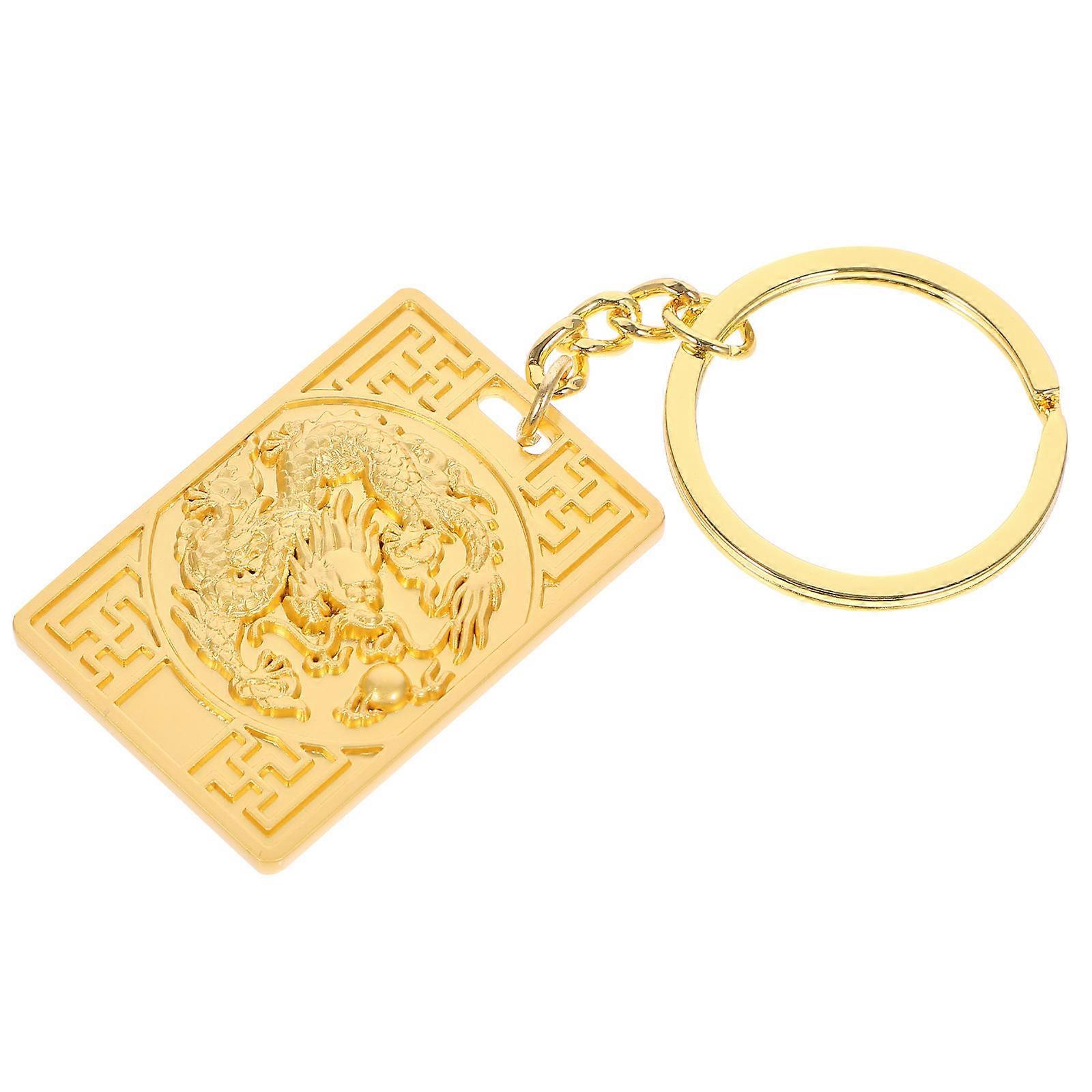 Alloy Keychain Dragon Pendant Lunar New Year Charm for Keys Bags and Backpacks