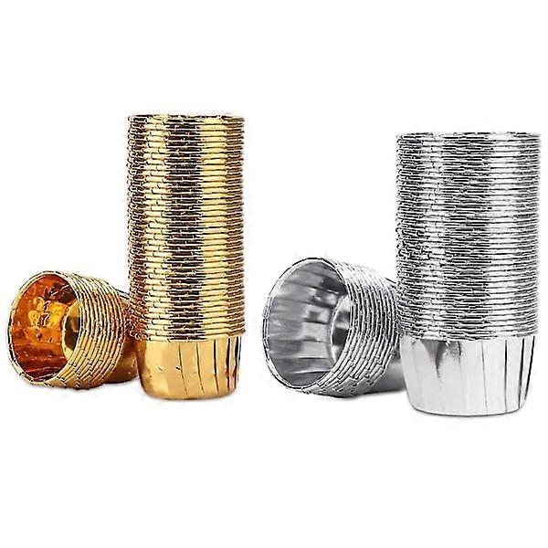 100pcs Foil Cupcake Liners Disposable Cupcake Liners Baking Cups Muffin Holders