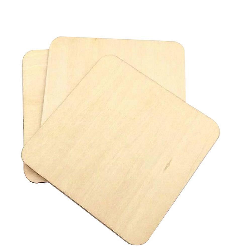 Wooden Coasters for Placing Cup with Non Slip and Heat Insulation Design Beige Color Pack of 80 Pieces 3 15 Inches