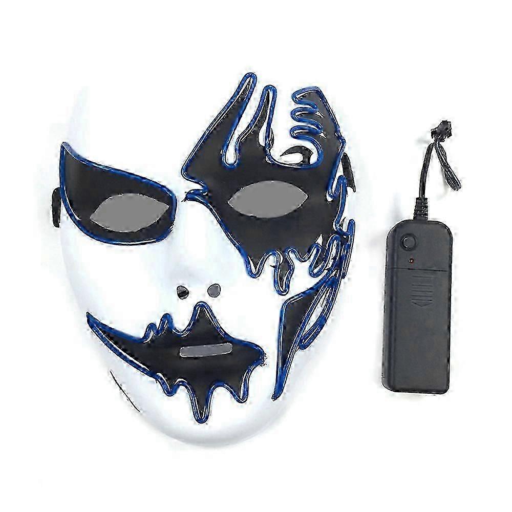 Halloween EL cold light glow line mask