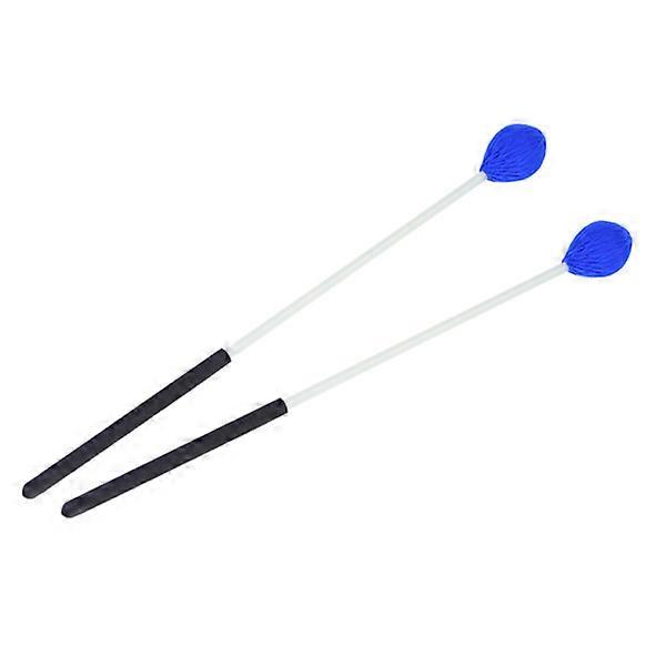1 Pair Yarn Head Keyboard Marimba Mallets with Fiberglass Handle for Beginners
