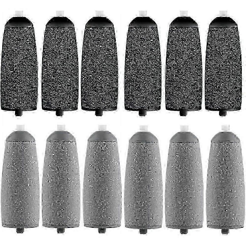 12 Pack Replacement Rollers for Flawless Pedi Head Compatible with Finish Touch Electronic Tool Files 6 Extra
