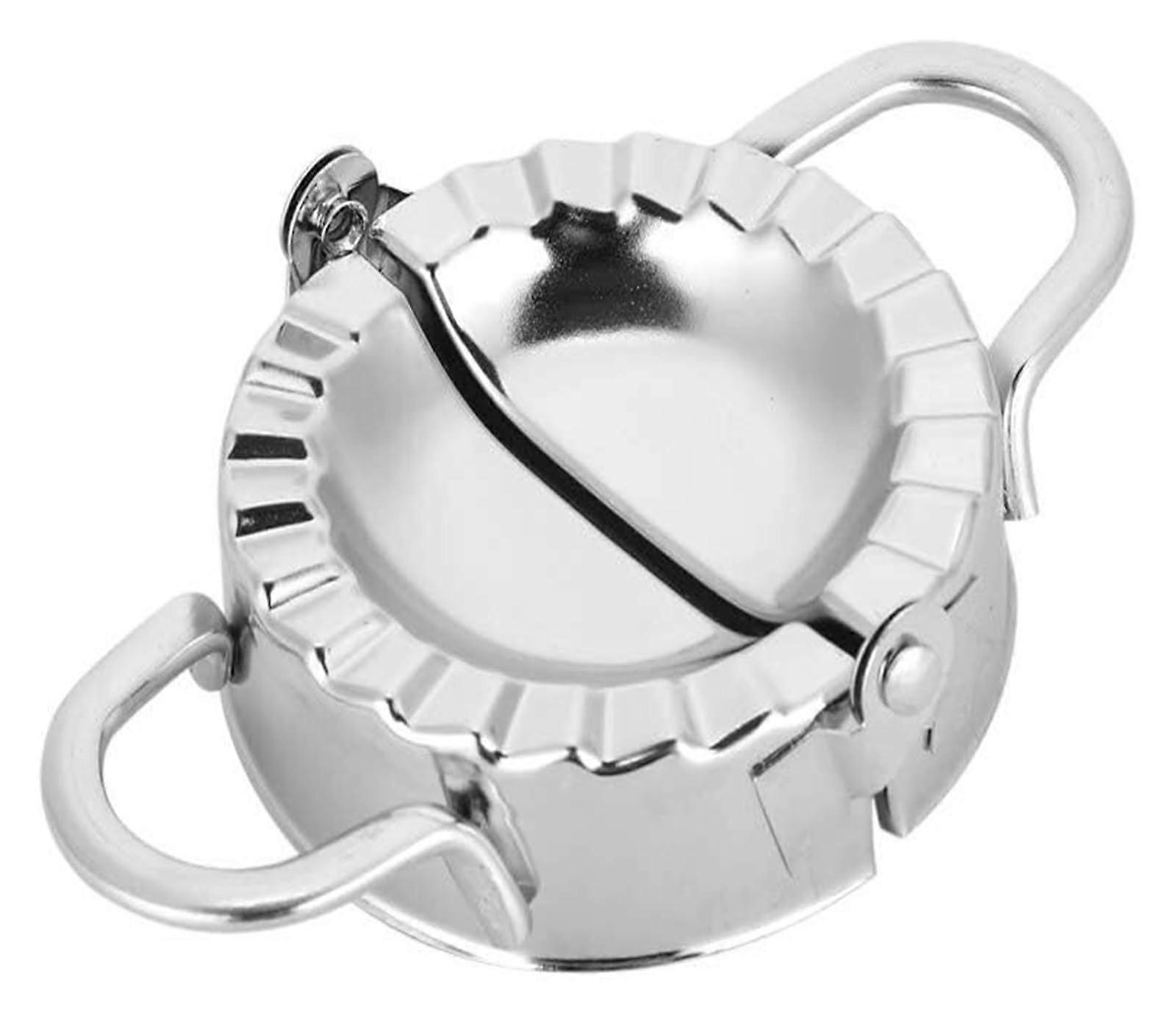 Dumpling Mould Manual Dumpling Machine and Dumpling Press for Simple Pastries, Empanadas, Wan Tans, Ravioli and Fruit Cakes (13.6 x 8.5 cm)