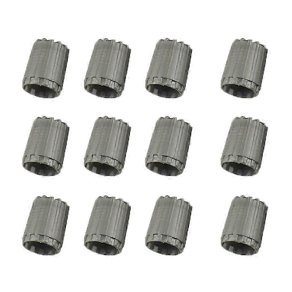 12 Pieces Wheel Tire Valve Stem Caps for TPMS Standard Valve Grey-ss