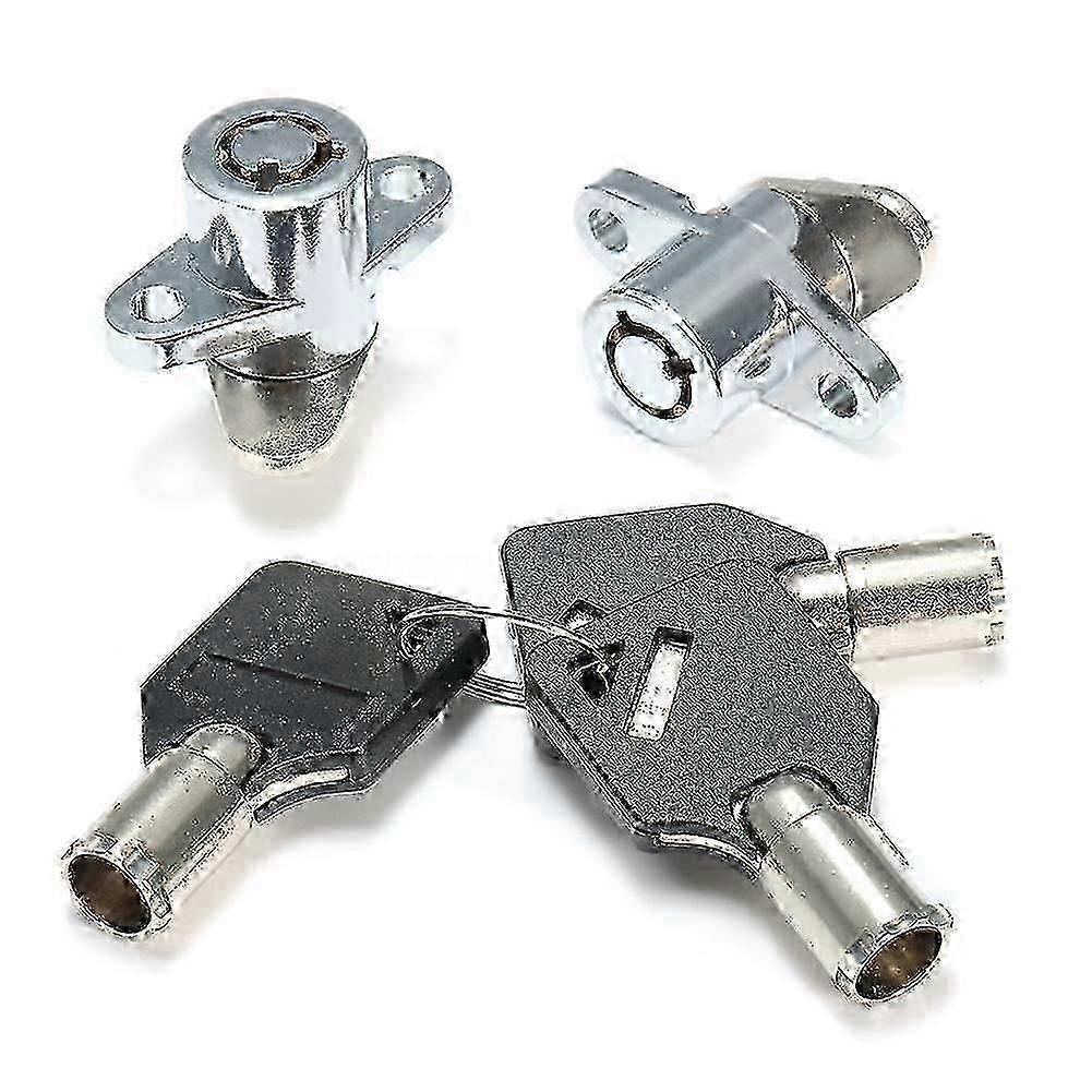 Hard saddlebag lock set, 2 locks and 3 keys, suitable for models from 1993 - 2013