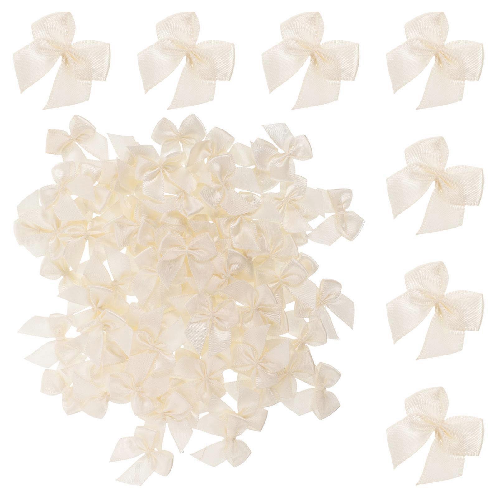 Small Ornamental Bows For Scrap-booking Projects Targeted At Women In Beige With 200Pcs