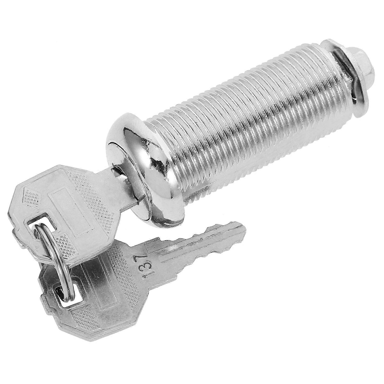 Minimalist Tool Box Lock Replacement For Home Office Crafted For Various Cabinets Silver 1 Set