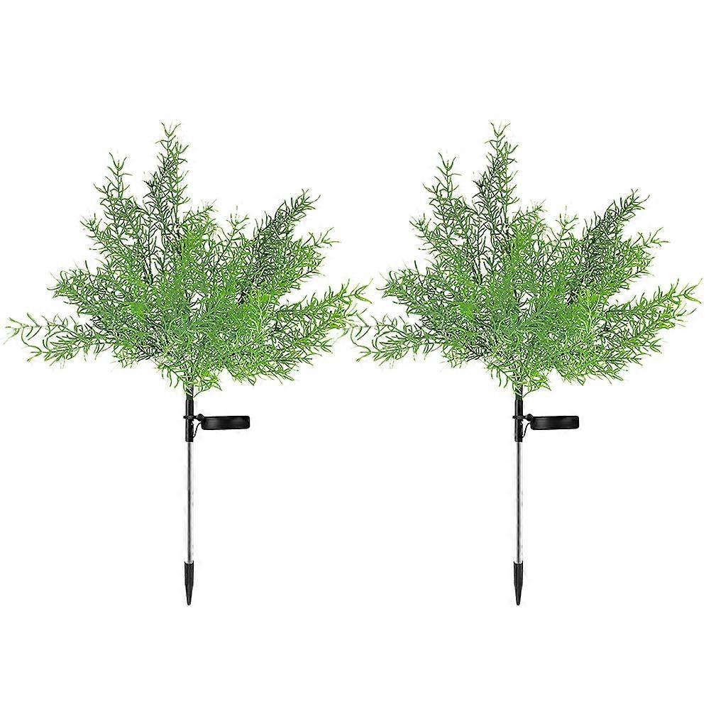 Outdoor Garden Lights Solar Powered 2Pcs Solar-powered Classic Design For Lawns And Gardens In Stunning Green Color