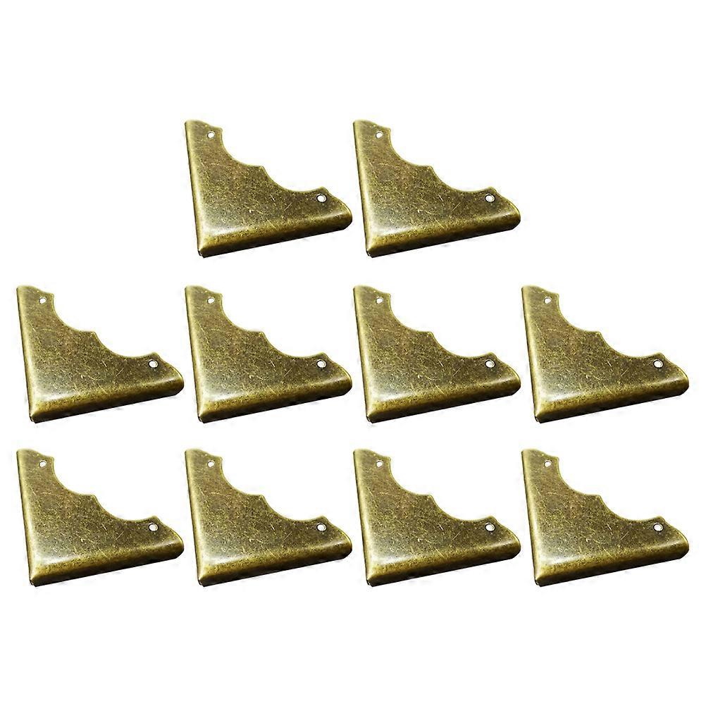20pcs Retro Metal Corner Protectors, Vintage Style Box Guards with Pre Drilled Holes for Antique Wooden Furniture, Resistant and Easy to Install