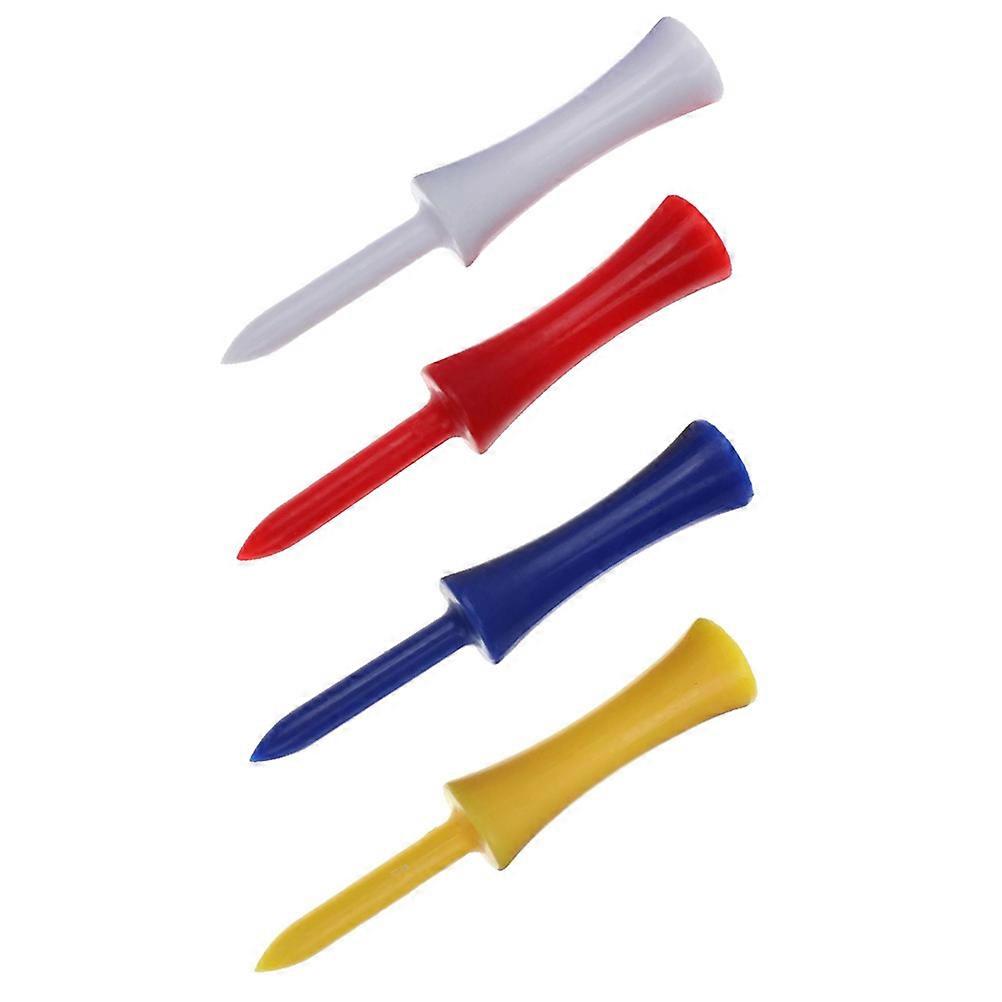 100pcs Large Durable Plastic Golf Tees with Wide Base for Stability – Perfect for Driving Range Practice