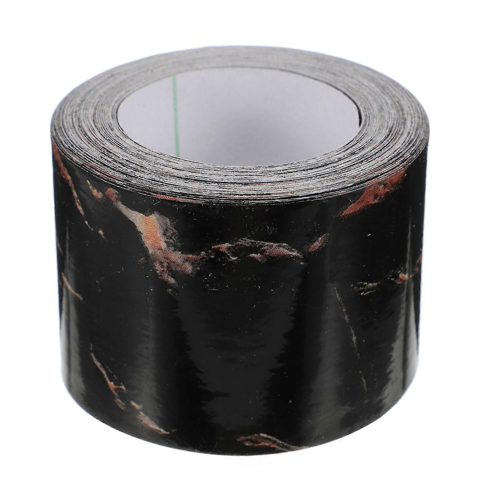 Pvc Decorative Tile Stickers For Wall Decor In Bathroom With Black Color Waterproof Function 1 Roll