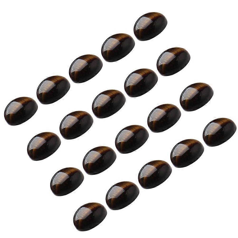 Durable Stone Decor for DIY Projects Dark Brown Charms 14mm