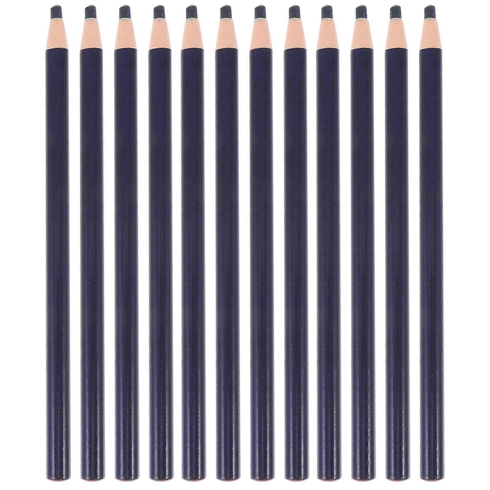 Blue Practical Marker Pens for Sign Made of Durable Plastic with Strong Adhesion and Design 12 Pcs