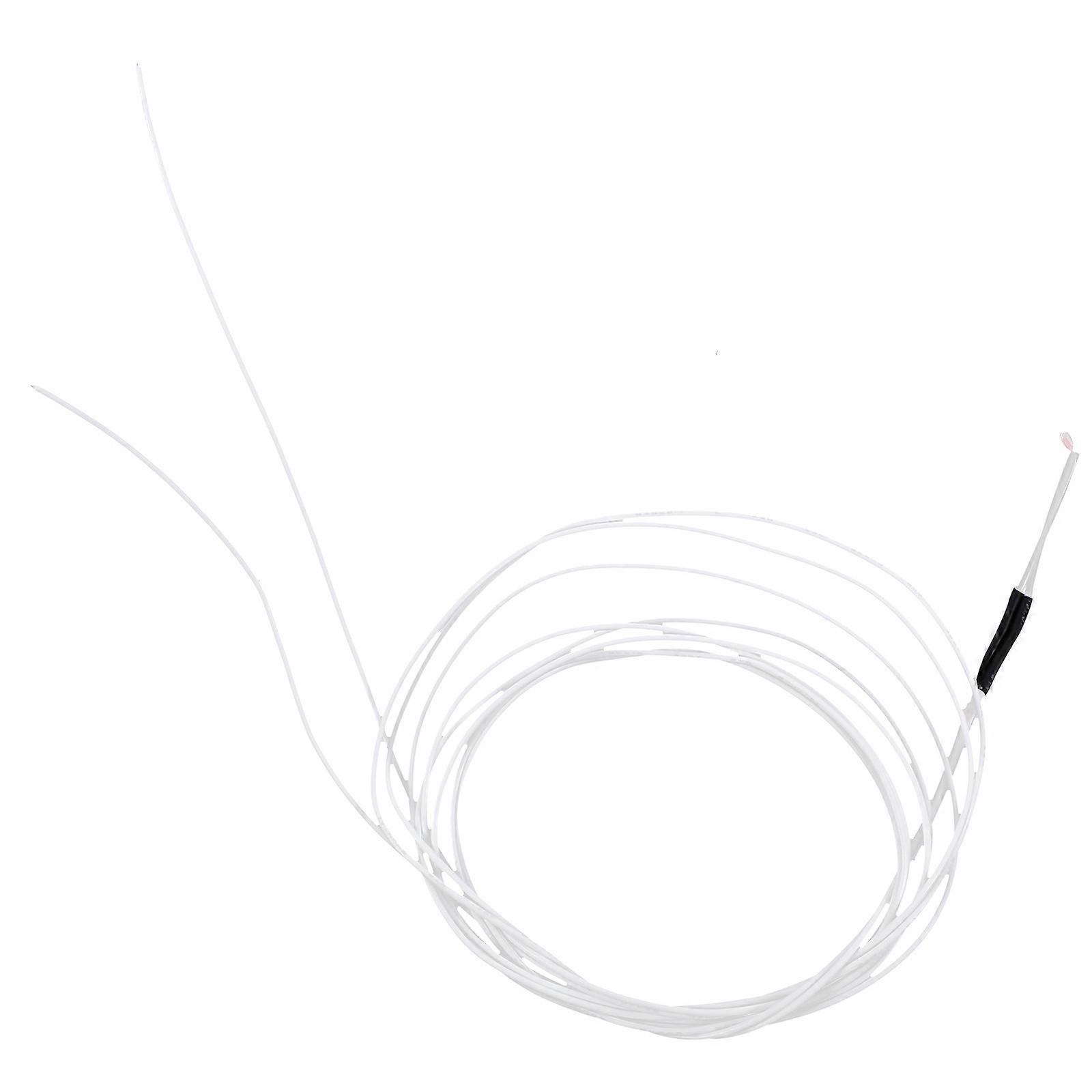 High Precision 3D Printer Temperature Probe Sensor with 1m Cable for Accurate Control Stainless Steel White