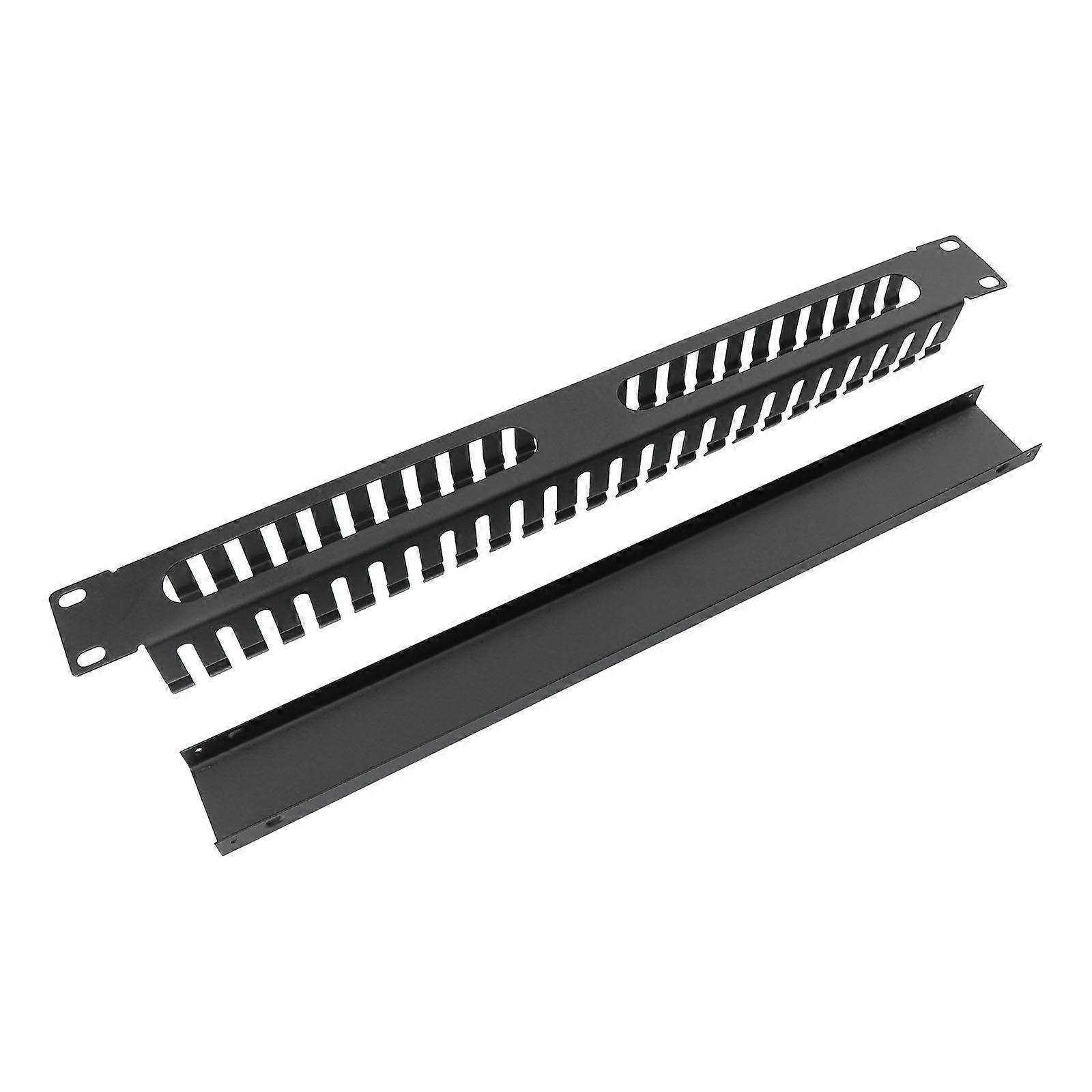 Steel Rack Mount Cable Management Organizer for Network Equipment, Server & Data Centers – 1pc Cable Management System for Neat Wiring Organization