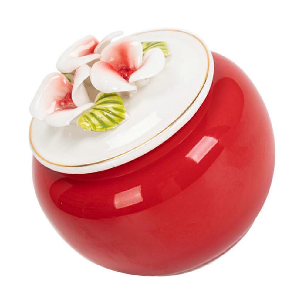 Ceramic Tea Jar Sealed Storage Container For Adults Tea Storage And Organization 400ML 1Pcs