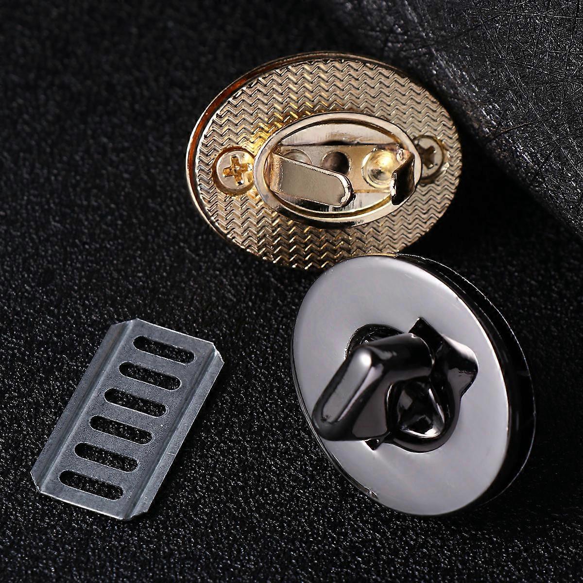 Assorted Color Bag Hardware Lock Clutch Zinc Alloy Durable Egg Shaped Replacement for Bags Size 4Pcs