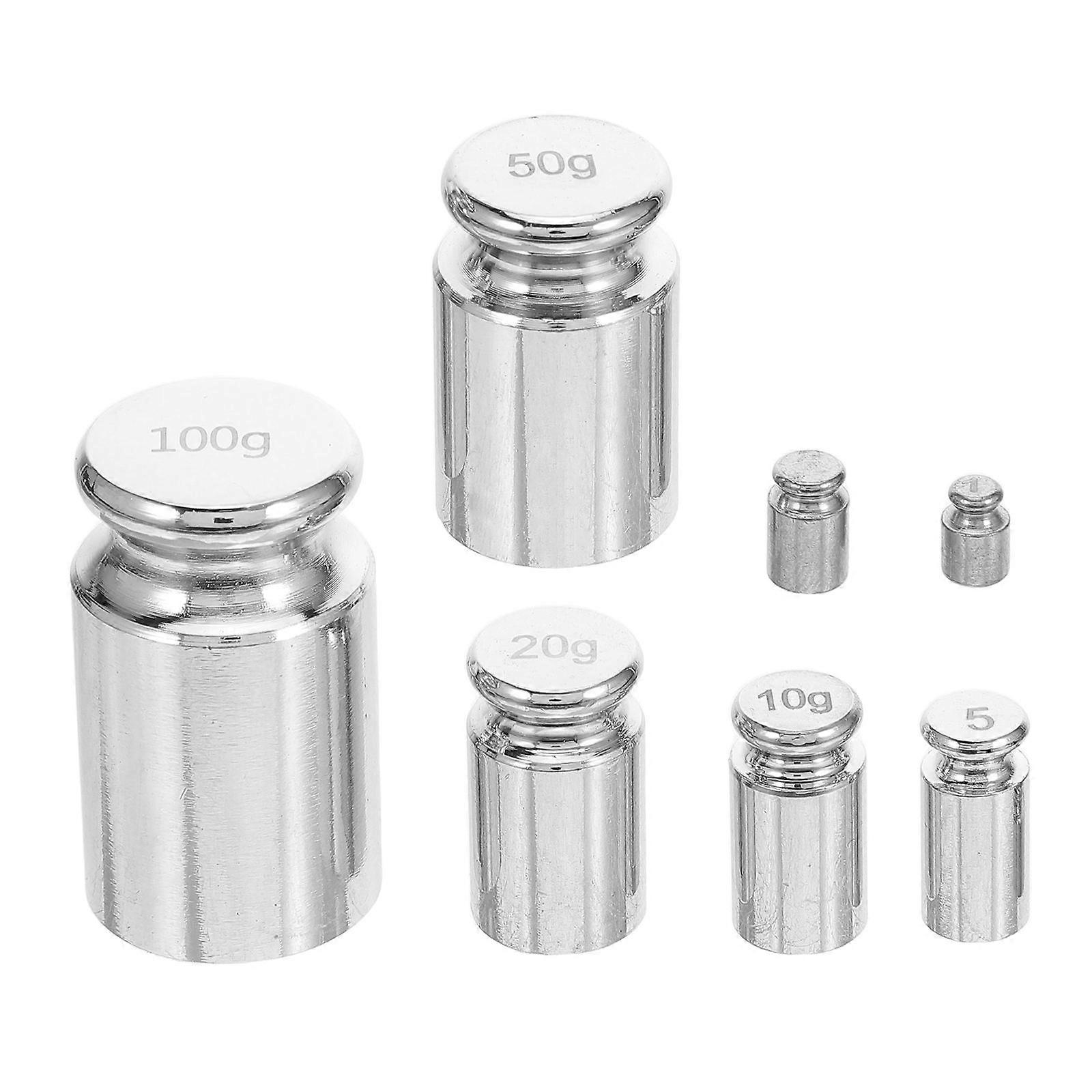 7pcs Calibration Weights Set 1g 100g for Jewelry Making Scale Balancing